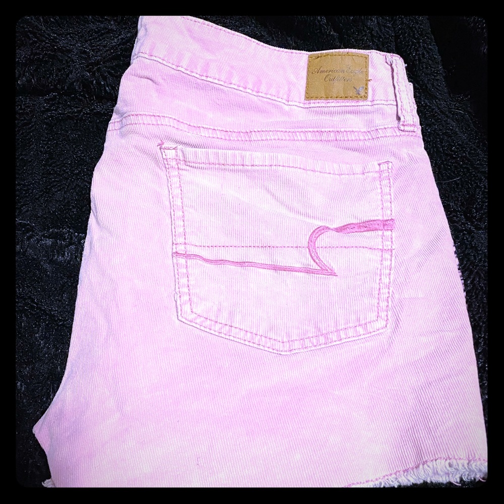 American Eagle corduroy pink shorts.